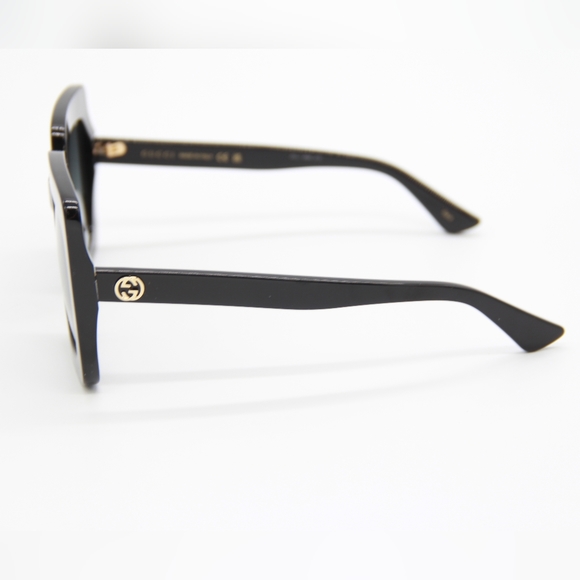 NEW GUCCI GG0328S 001 BLACK OVERSIZED SQUARE WOMEN SUNGLASSES - Picture 5 of 11